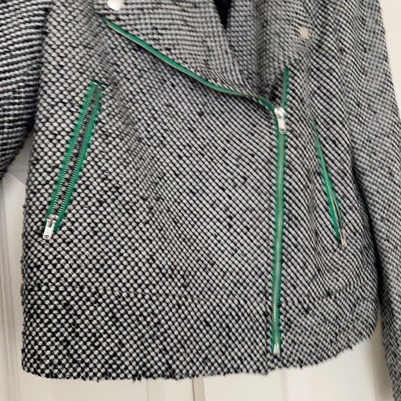 Beautiful tweed moto style blazer - Picture 3 of 4
